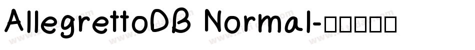 AllegrettoDB Normal字体转换
